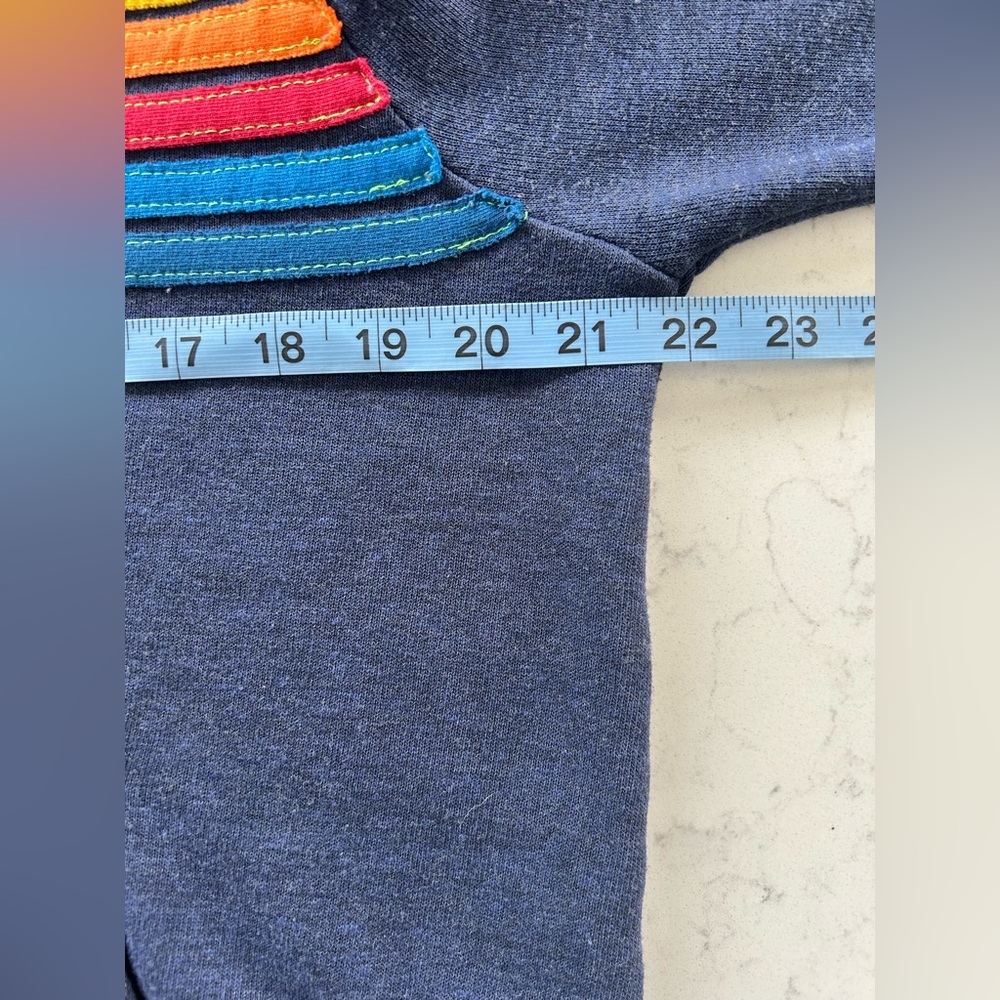 EUC Navy Aviator Nation Blue 5 Stripe Hoodie - Picture 9 of 13